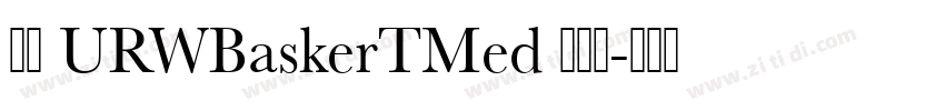 汉仪 URWBaskerTMed 英文体字体转换